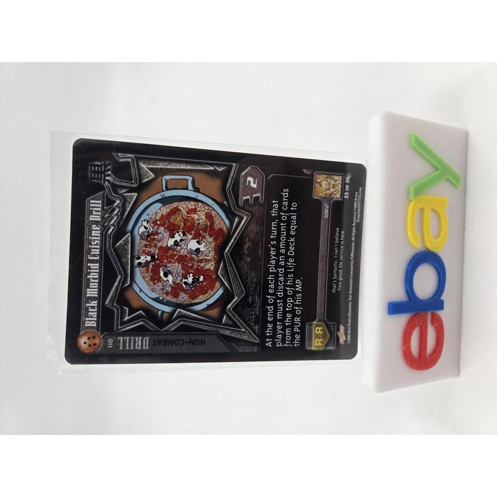 Dragon Ball Z GT CCG BLACK MORBID CUISINE DRILL Alt Foil